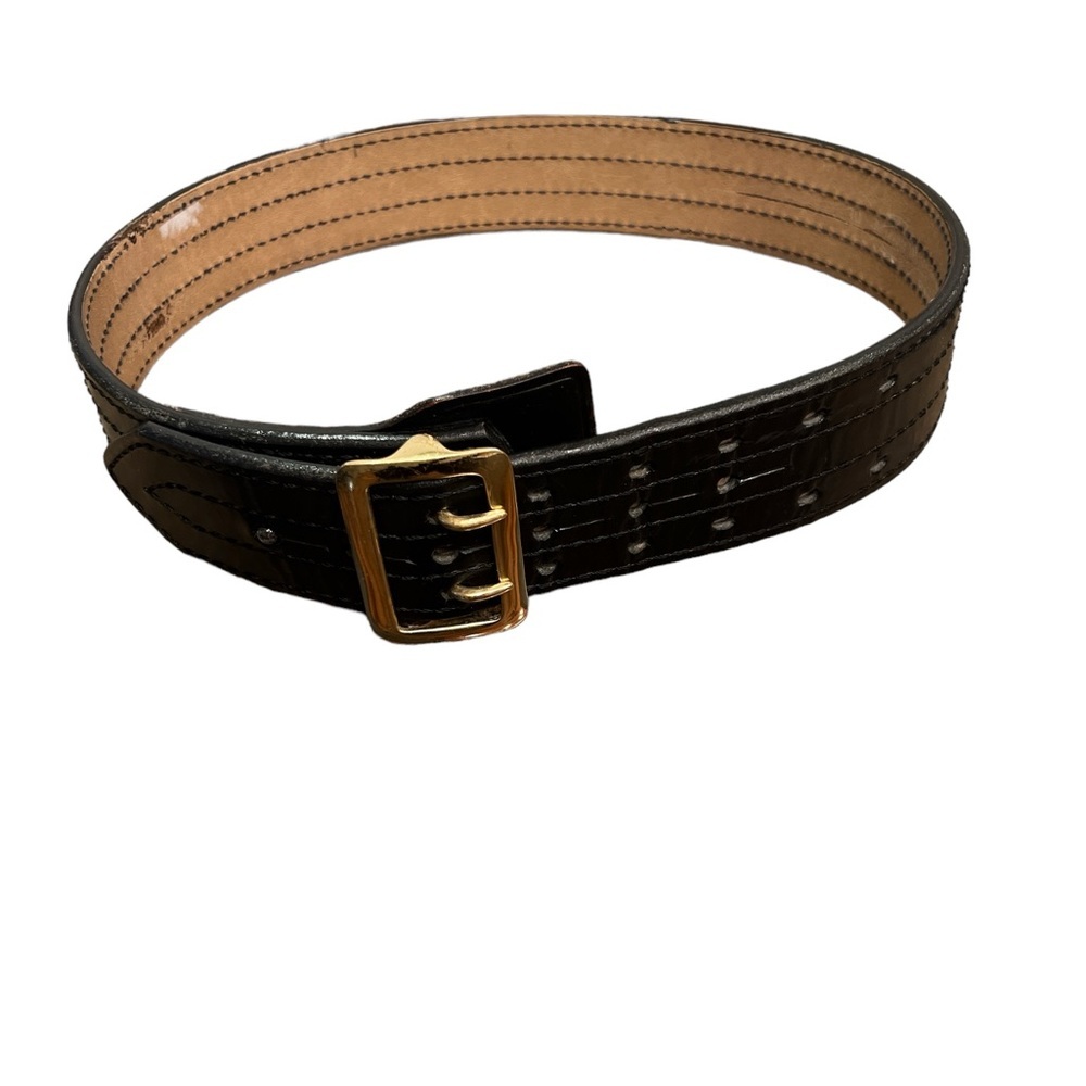 Jay Pee Top Grain Bridle Cowhide Belt 34”’ 2.25” height black - Picture 5 of 7